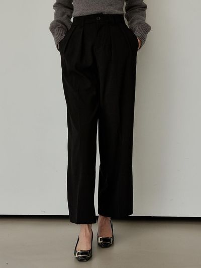 HYBERNAT Wide Slacks - BLACK