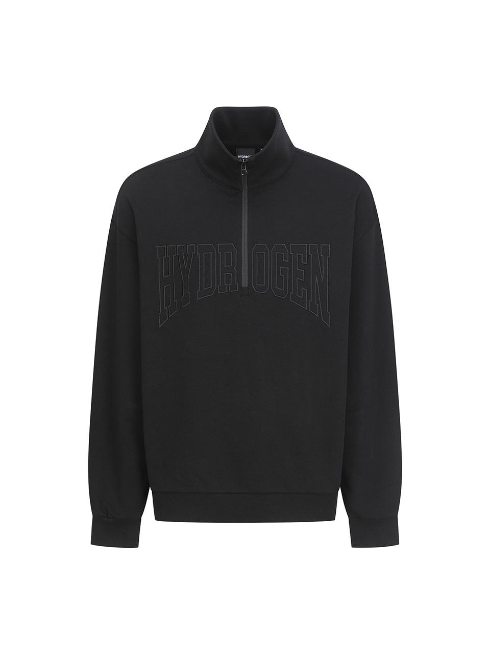 HYDROGEN Heritage Half-Zip Cotton-Polyester T-shirt