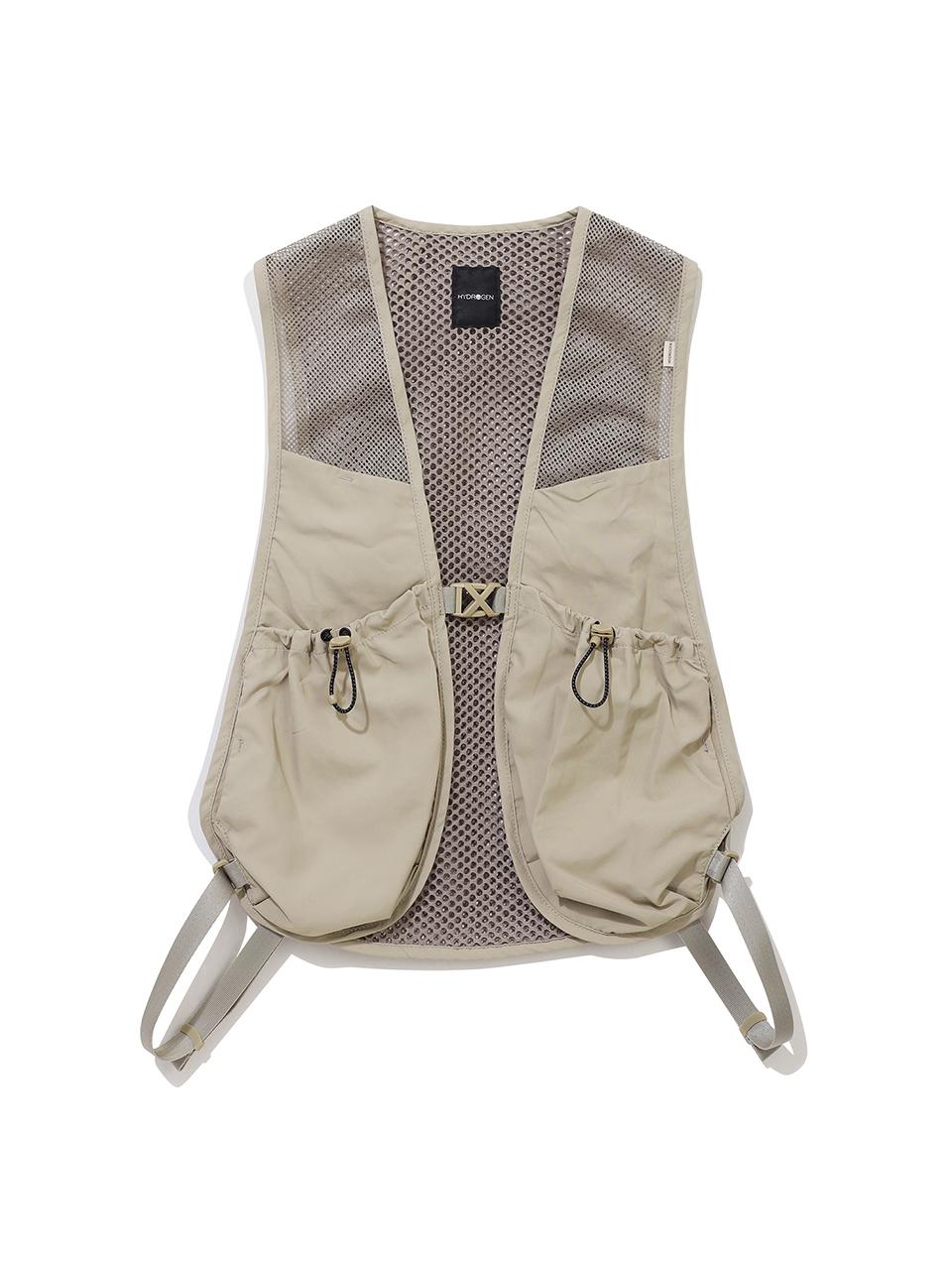 HYDROGEN Supplex Mesh Utility Vest [Pink]