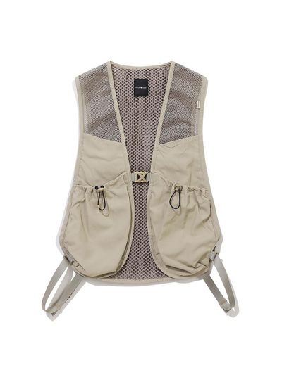 HYDROGEN Supplex Mesh Utility Vest [Pink]