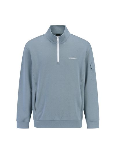 HYDROGEN Unisex Wrinkle-resistant Half-zip T-shirt
