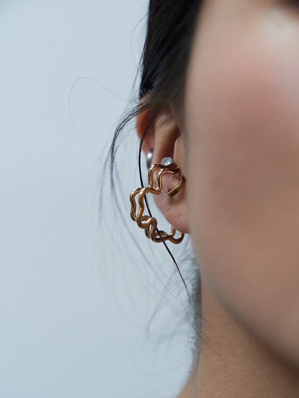 HYEON.K Hyeonk Clover Earcuff