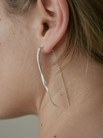 HYEON.K Leaf Ring Earring