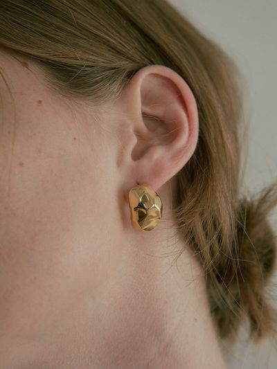 HYEON.K Stone Pendant Earring