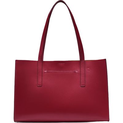 HYER GOODS HYER GOODS Luxe Doubleface Leather Laptop Tote Bag