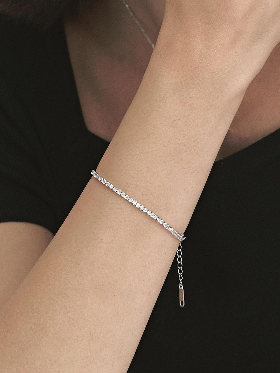 hyeres-lor H Edition Silver (W) Tennis Bracelet 2mm HL6B49643