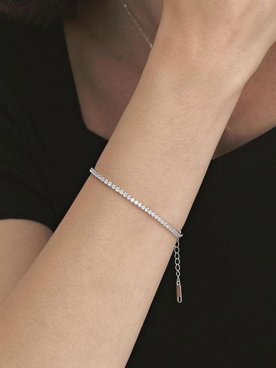 hyeres-lor H Edition Silver (W) Tennis Bracelet 2mm HL6B49643