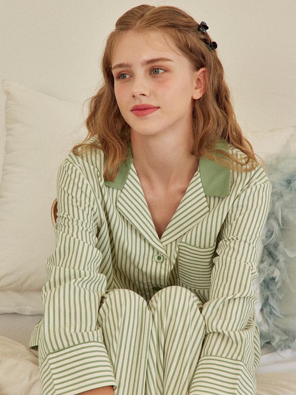 HYGGE UNDERWEAR Seasonless Cotton Wide-Fit Pajama Set