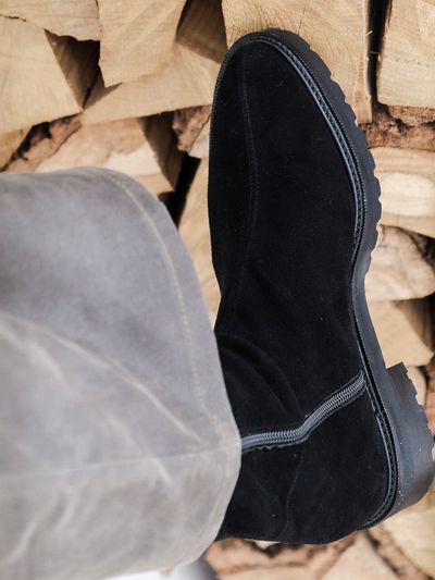 HYOON PEDRO Ankle Boots SUEDE Black