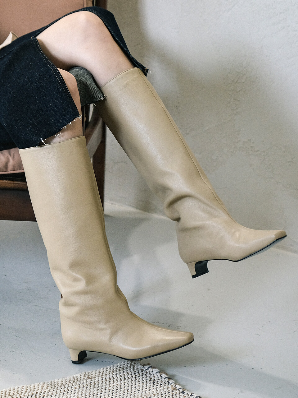HYOON SAMANTHA Knee high boots taupe