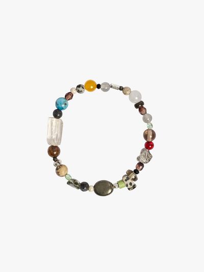 HYPNOTIZE Handcrafted Premium Silver Gemstone Mix Bracelet