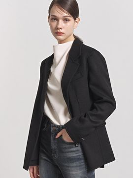 hyyk Backpoint Half Jacket_Black