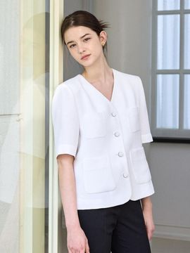 hyyk Minimal Single Jacket Blazer [Ivory]