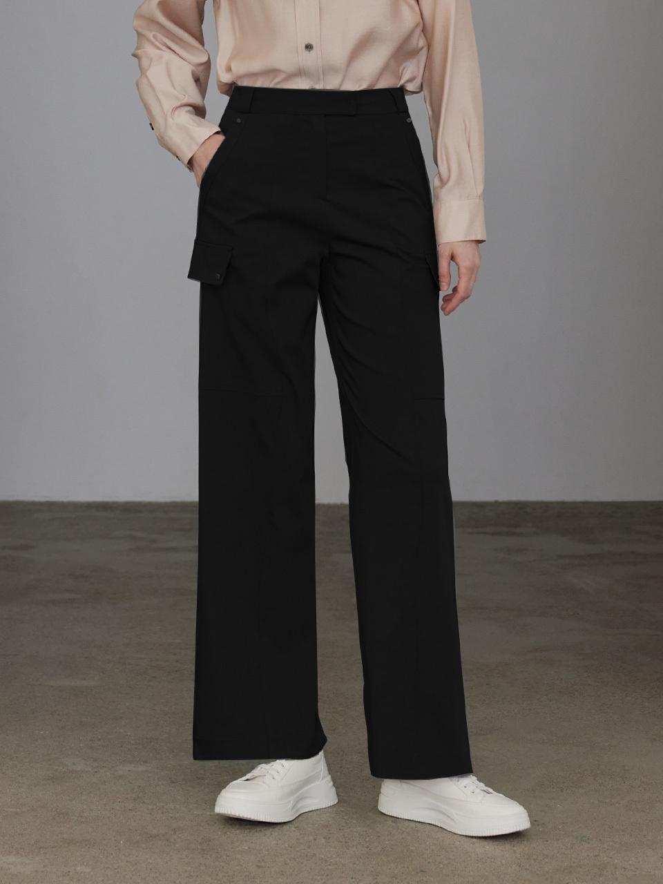 hyyk Semi-wide Straight Fit Cargo Pants [Black]