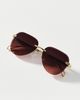 I-SEA Frameless Ombre Aviator Sunglasses - 1