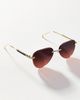 I-SEA Frameless Ombre Aviator Sunglasses - 2