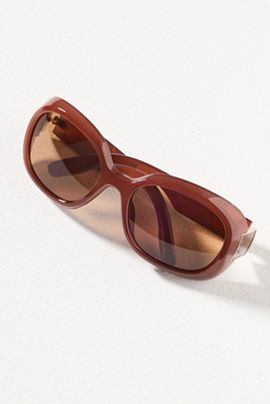 I-SEA Oversized Wrapped Circle Sunglasses