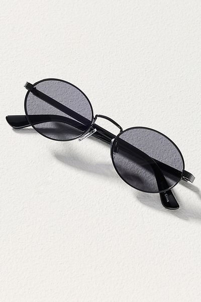 I-SEA Slim Metal Oval Sunglasses
