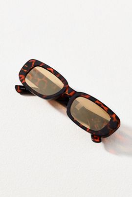 I-SEA Tortoise Rectangle Sunglasses