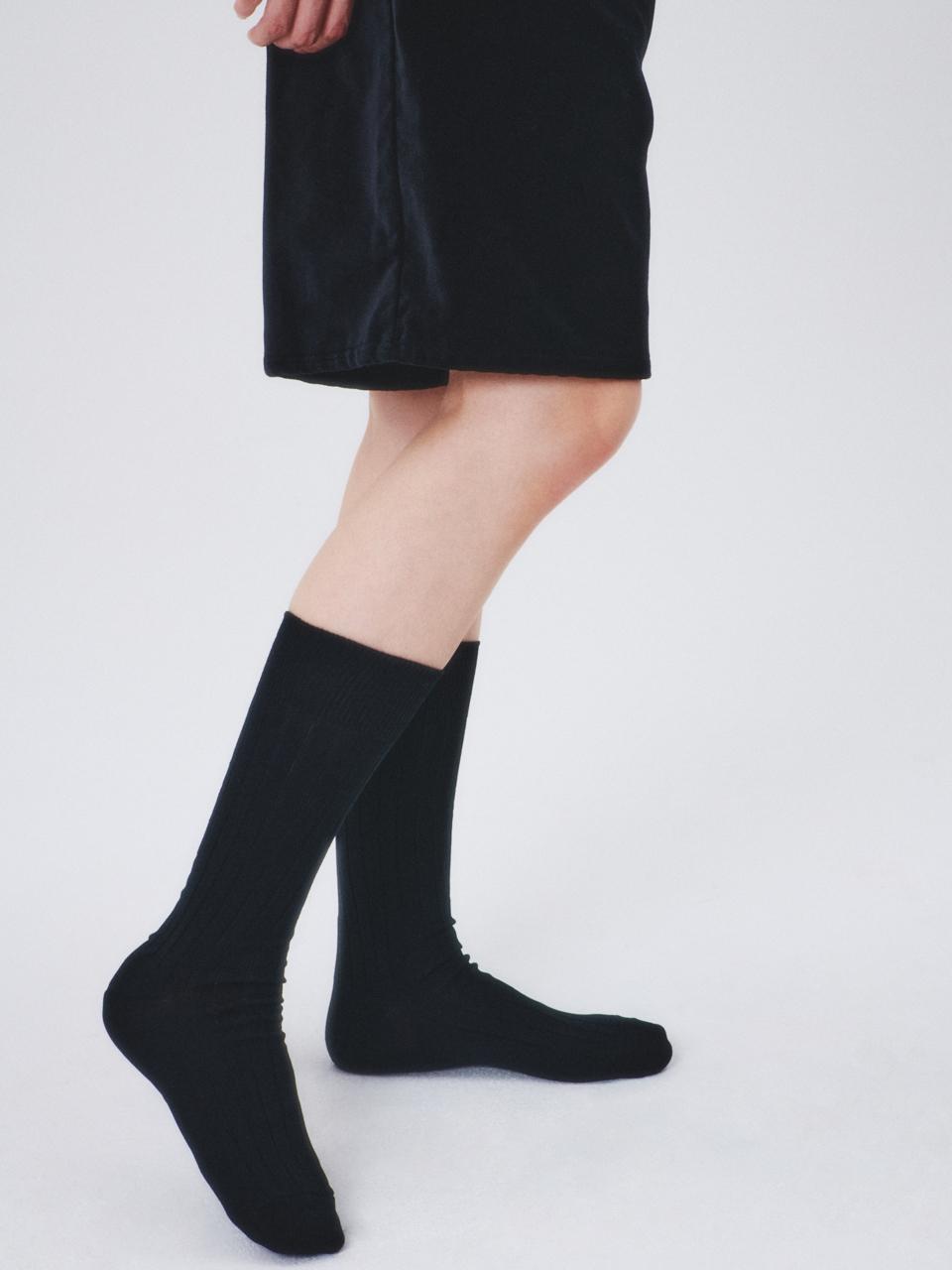 i hate monday Silket French Socks [Black] (IHM250326)