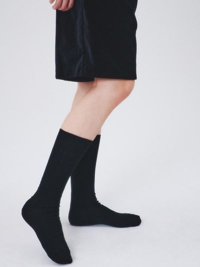 i hate monday Silket French Socks [Black] (IHM250326)