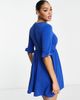 I Saw It First I Saw It First frill sleeve smock dress in cobalt-Blue - 2