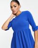 I Saw It First I Saw It First frill sleeve smock dress in cobalt-Blue - 3