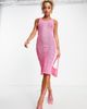 I Saw It First I Saw It First knit midaxi dress in pink - 1