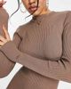 I Saw It First I Saw It First structured knitted jumpsuit in brown-Neutral - 4