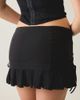 I.AM.GIA I. AM. GIA. Aris Lace Trim Low-Rise Mini Skirt in Black, Women's at Urban Outfitters - 2