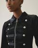I.AM.GIA I. AM. GIA. Idalia Slim Button Detail Military Jacket in Black, Women's at Urban Outfitters - 4
