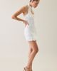 I.AM.GIA I. AM. GIA. Kenzia Keyhole High Neck Halter Lace Mini Dress in White, Women's at Urban Outfitters - 2