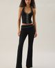 I.AM.GIA I. AM. GIA. Seraphine Studded Belt Detail Flare Pants in Black, Women's at Urban Outfitters - 1
