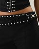 I.AM.GIA I. AM. GIA. Seraphine Studded Belt Detail Flare Pants in Black, Women's at Urban Outfitters - 3
