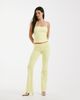 I.AM.GIA I.AM.GIA Audrina sculpting knit ribbed trim halterneck top in yellow - part of a set - 1