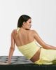 I.AM.GIA I.AM.GIA Audrina sculpting knit ribbed trim halterneck top in yellow - part of a set - 2