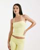 I.AM.GIA I.AM.GIA Audrina sculpting knit ribbed trim halterneck top in yellow - part of a set - 4