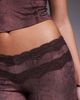 I.AM.GIA I.AM.GIA Beau double lace trim v front flared pants in brown snake print - part of a set - 3