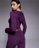 I.AM.GIA I.AM.GIA Blare logo contrast stitch zip through hoodie in plum - part of a set-Purple - 3