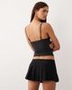 I.AM.GIA I.AM.GIA Charmi buckle detail pleated ultra mini skort in black - 3
