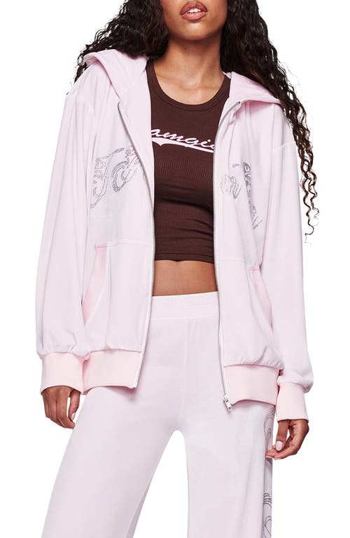 I.AM.GIA - Daria Rhinestone Front Zip Hoodie