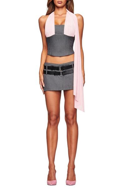 I.AM.GIA I.AM.GIA Devon Pinstripe Halter Top
