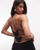 I.AM.GIA I.AM.GIA Ellery strappy butterfly pattern open back cami top in black - 1