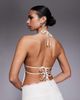 I.AM.GIA I.AM.GIA Gem 2.0 sequin lace detail halterneck open back top in ivory - part of a set-White - 4