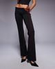 I.AM.GIA I.AM.GIA Onyx low rise lace up eyelet detail flared pants in black and red - part of a set - 2
