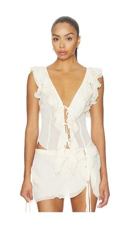I.AM.GIA I.AM.GIA Sapphire Ruffle Top