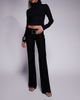 I.AM.GIA I.AM.GIA Sharah oversized buckle detail flare pants in black - 1