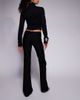 I.AM.GIA I.AM.GIA Sharah oversized buckle detail flare pants in black - 3