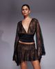 I.AM.GIA I.AM.GIA Stevie lace deep plunge flute sleeve top in black - part of a set - 1