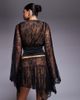 I.AM.GIA I.AM.GIA Stevie lace deep plunge flute sleeve top in black - part of a set - 3